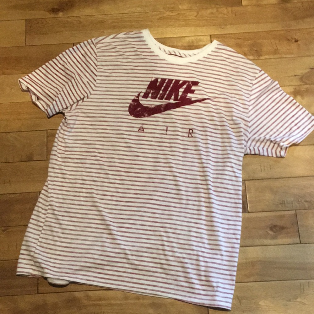 XL Red and White Nike Air Tee